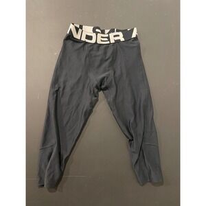 Under Armour Youth HeatGear Compression Leggings Black Athletic Baselayer YMD